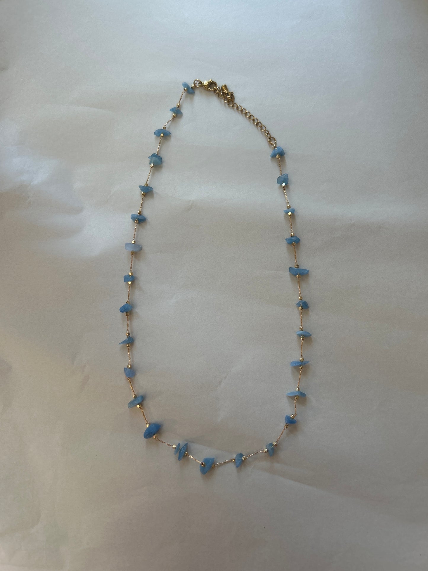 Gold plated short necklace