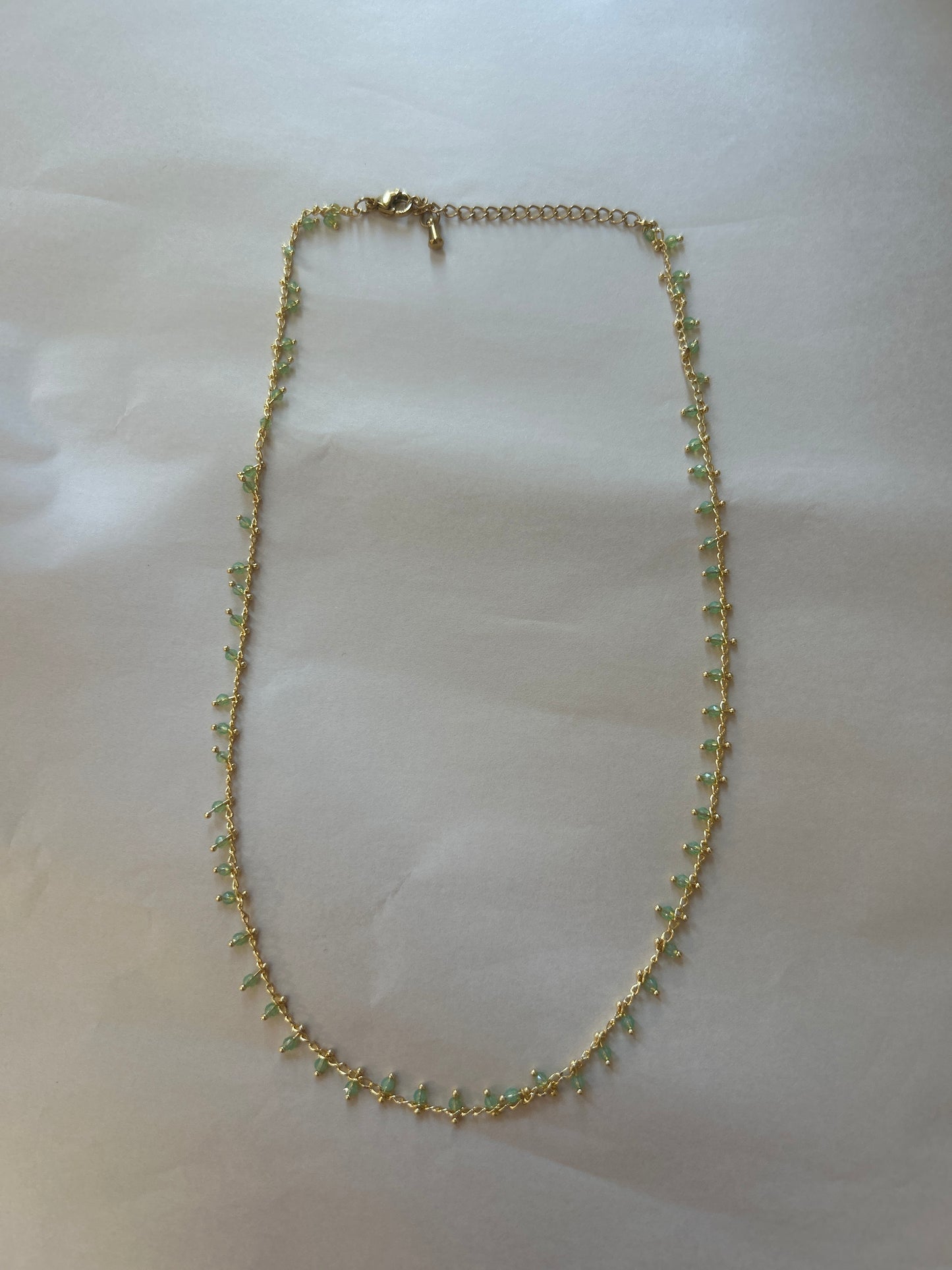 Gold plated short necklace